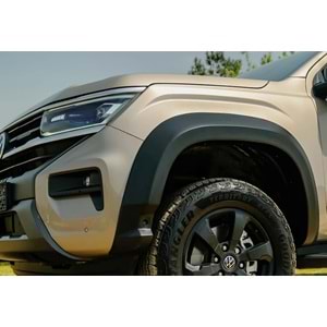 VW Amarok Mk2 2022+ - Çamurluk Kaplaması/Üst, A Plus Sport V1 Stil, Mat Siyah Ürün Yüzeyi, Vkm., Set