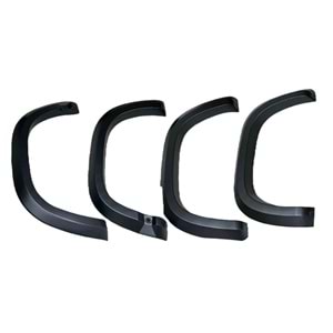 VW Amarok Mk2 2022+ - Çamurluk Kaplaması/Üst, A Plus Sport V1 Stil, Mat Siyah Ürün Yüzeyi, Vkm., Set