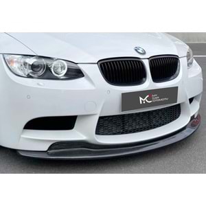 BMW E92 2007+ - Tampon Lipi/Ön, A Plus M3 GTS V2 Stil, Kısa Versiyon, Piano Black Parlak Ürün Yüzeyi, Vakum