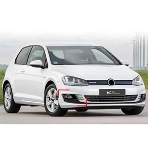 VW Golf Mk7 2014+ - Sis Lambası Üst Kaplaması GTI Stil, Piano Black Boyalı Yüzey ABS