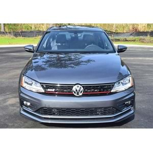 VW Jetta Mk6 FL 2014+ - Panjur GTI Stil, Kırmızı Şerit Piano Black Izgara ABS