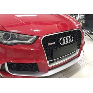 Audi A3 8V 2012+ - Panjur RS3 Stil, Krm. Çerçeve Piano Black Izgara ABS