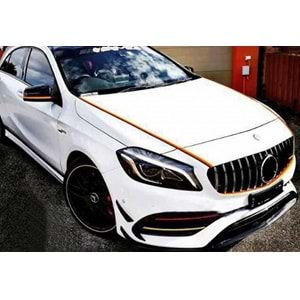 M. Benz W176 2012+ - Panjur GTR Oem Stil, Krm. Şerit Piano Black İç ABS