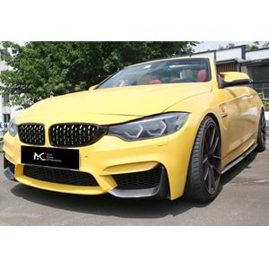 BMW F32 2014+ - Panjur Diamond Stil, Piano Black Çerçeve Krom İç ABS Set