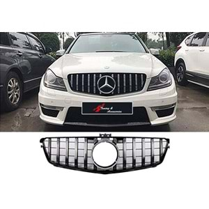 M. Benz W204 2007+ - Panjur GTR Oem Stil, Krm. Şerit Piano Black İç Yüzey ABS