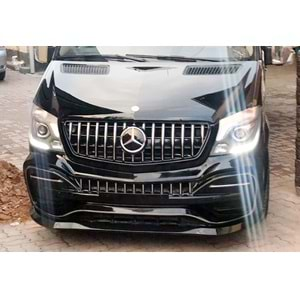 M. Benz W906 FL 2014+ - Panjur GTR Oem Stil, Krm. Şerit Piano Black İç Yüzey ABS