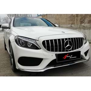 M. Benz W205 2015+ - Panjur GTR Oem Stil, Krm. Şerit Piano Black İç Yüzey ABS