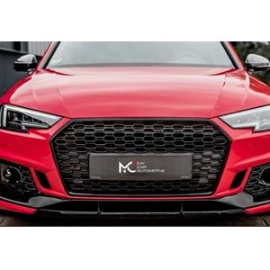 Audi A4 B9 2016+ - Panjur RS4 Stil, Piano Black Çerçeve/Izgara, ABS