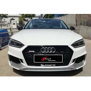 Audi A5 B9 2016+ - Panjur RS5 Stil, Piano Black Çerçeve Izgara ABS