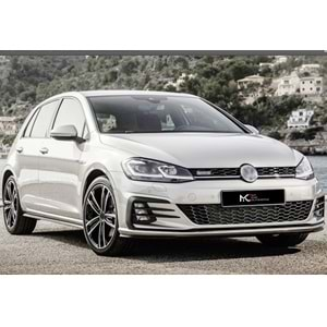 VW Golf Mk7 2012+ - Panjur GTD Stil, Krm. Şerit Piano Black Izgara ABS