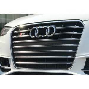 Audi A5 B8 FL1, 2 2011+ - Panjur S5 Stil, Krm. Çerçeve Şerit Gri İç ABS