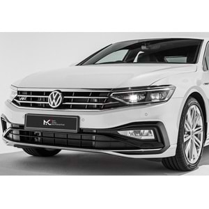 VW Passat B8 FL 2019+ - Panjur R Line Stil, Krm. Çerçeve Şerit Piano Black İç Yüzey ABS