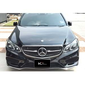 M. Benz W212 FL 2013+ - Panjur Diamond Stil, Piano Black Üst Şerit Krm. İç ABS Set