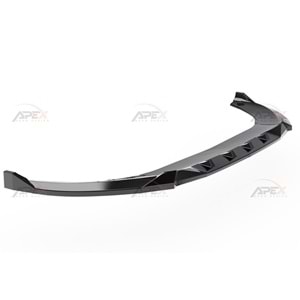 Seat Cupra Leon Mk1 2020+ - Tampon Lipi/Ön, A Pex Cupra V1 Style, Piano Black Parlak Ürün Yüzeyi, Vakum