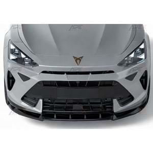 Seat Cupra Formentor Mk1 FL 2024+ - Tampon Lipi/Ön, A Pex Cupra V1 Stil, Piano Black Parlak Ürün Yüzeyi, Vakum