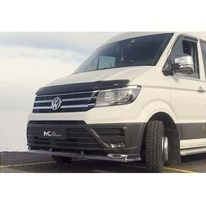 VW Crafter Mk2 2017+ - Ön Lip A Plus+ Standart V1 Stil., Piano Black Parlak Ürün Yüzeyi Vkm.