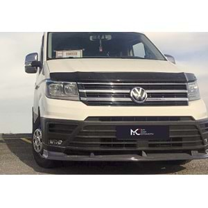 VW Crafter Mk2 2017+ - Ön Lip A Plus+ Standart V1 Stil., Piano Black Parlak Ürün Yüzeyi Vkm.