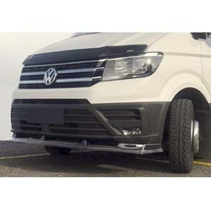 VW Crafter Mk2 2017+ - Ön Lip A Plus+ Standart V1 Stil., Piano Black Parlak Ürün Yüzeyi Vkm.