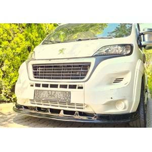 Fiat Ducato 3 FL 2014+ - Ön Lip A Plus+ V1 Stil Standart, Piano Black Parlak Ürün Yüzeyi Vkm.