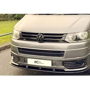 VW Transporter T5.2 2009+ - Ön Lip A Plus+ Sportline V1 Stil, Piano Black Parlak Ürün Yüzeyi Vkm.