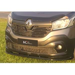 Renault Trafic 3 2014+ - Ön Lip A Plus+ Standart V1 Stil, Piano Black Vkm.