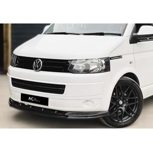 VW Transporter T5.2 2009+ - Ön Lip A Plus+ Standart V1 Stil, Piano Black Parlak Ürün Yüzeyi Vkm.