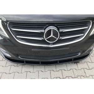 M. Benz W447 2014+ - Ön Lip A Plus+ Standart V2, Piano Black Parlak Ürün Yüzeyi, Vkm.