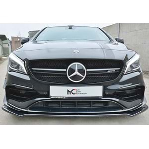 M. Benz C117 FL 2017+ - Ön Lip Max A Plus+ CLA 45 V1 Stil, Piano Black Parlak Ürün Yüzeyi Vkm.