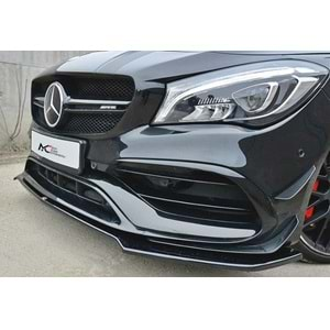 M. Benz C117 FL 2017+ - Ön Lip Max A Plus+ CLA 45 V1 Stil, Piano Black Parlak Ürün Yüzeyi Vkm.