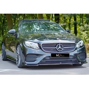 M. Benz W238 2017+ - Ön Lip A Plus+ AMG Line V1 Stil, Piano Black Parlak Ürün Yüzeyi Vkm.