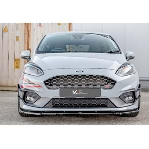 Ford Fiesta Mk7 2017+ - Ön Lip Max A Plus+ ST/ST Line V7 Stil, Piano Black Parlak Ürün Yüzeyi, Vkm.