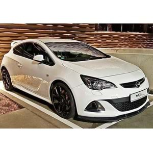 Opel Astra J GTC 2011+ - Ön Lip Max A Plus+ OPC V1 Stil, Piano Black Parlak Ürün Yüzeyi, Vkm.