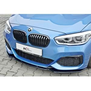 BMW F20 LCI 2015+ - Ön Lip A Plus+ M Power V1 Stil, Piano Black Parlak Ürün Yüzeyi, Vkm.