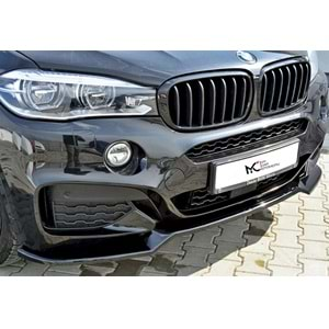 BMW F16 2014+ - Ön Lip Max A Plus+ M Sport Stil, Piano Black Parlak Ürün Yüzeyi Vkm.