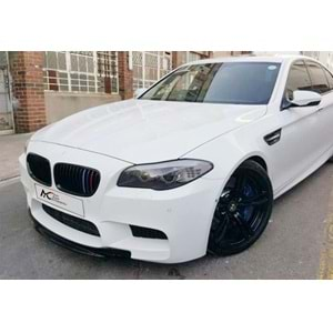 BMW F10 M5 2011+ - Ön Lip A Plus+ RKP V1 Stil, Piano Black Parlak Ürün Yüzeyi Vkm.