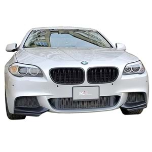 BMW F10 2010+ - Ön Flap A Plus+ M Performance V1 Stil, Piano Black Parlak Yüzey, Vkm., Set