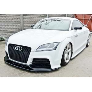 Audi TT RS Mk2 FL 2009+ - Ön Lip Max A Plus+ RS V1 Stil, Piano Black Parlak Ürün Yüzeyi Vkm.