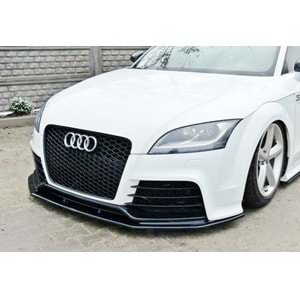 Audi TT RS Mk2 FL 2009+ - Ön Lip Max A Plus+ RS V1 Stil, Piano Black Parlak Ürün Yüzeyi Vkm.