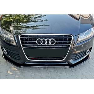 Audi A5 B8 2007+ - Ön Lip Max A Plus+ S5 S Line V1 Stil, Piano Black Parlak Ürün Yüzeyi Vkm.