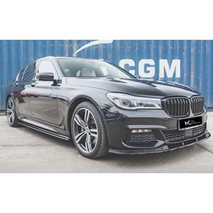 BMW G11 2015+ - Lip/Ön A Plus+ M Pack V2 Stil, Piano Black Parlak Ürün Yüzeyi, Vkm.