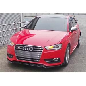 Audi A3 8V HB, S 2012+ - Tampon Lipi/Ön A Plus+ Sport Stil, Std. Tmpn., Piano Black Parlak Ürün Yüzeyi, Vkm.