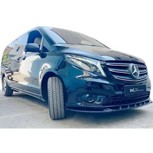 M. Benz W447 2014+ - Ön Lip A Plus+ Standart V3, Piano Black Parlak Ürün Yüzeyi Vkm.