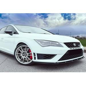 Seat Leon Mk3 2012+ - Lip/Ön A Plus+ FR/Cupra V2 Stil, Piano Black Parlak Ürün Yüzeyi, Vkm.