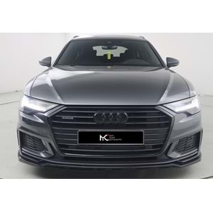 Audi A6 S6 C8 2018+ - Tampon Lipi/Ön A Plus+ S6/S6 Line V2 Stil, Piano Black Parlak Ürün Yüzeyi, Vkm., Set