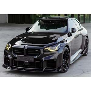 BMW G87 M2 2023+ - Tampon Lip/Ön, A Plus M2 V1 Stil, Piano Black Parlak Ürün Yüzeyi, Vkm.