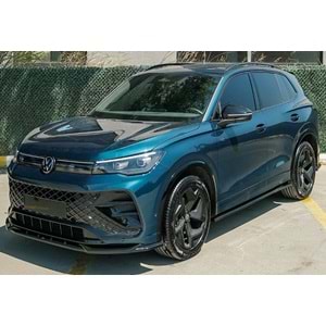 VW Tiguan Mk3 2024+ - Tampon Lipi/Ön, A Plus R Line V1 Stil, Piano Black Parlak Ürün Yüzeyi, Vakum