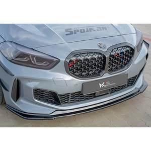 BMW F40 2019+ - Tampon Lipi/Ön, A Plus M Technic V1 Stil Stil, Piano Black Parlak Ürün Yüzeyi, Vakum