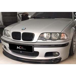 BMW E46 1997+ - Tampon Lipi/Ön, B Plus M Technic CSL V1 Stil, Piano Black Ürün Yüzeyi, Vakum