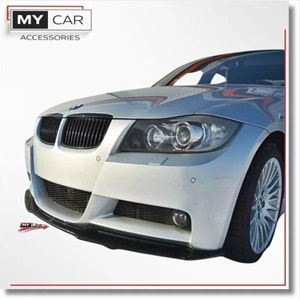 BMW E90 2004+ - Tampon Lipi/Ön, B Plus M Pack V1 Stil, Piano Black Parlak Ürün Yüzeyi, Vakum
