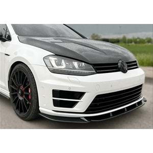 VW Golf Mk7 2012+ - Tampon Lipi/Ön, B Plus R V2 Stil, Piano Black Parlak Ürün Yüzeyi, Vakum